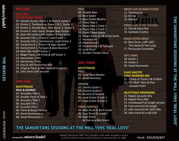 Photo2: THE BEATLES - SAMARITANS SESSIONS AT THE MILL 1995 'REAL LOVE' 3CD [MISTERCLAUDEL] (2)