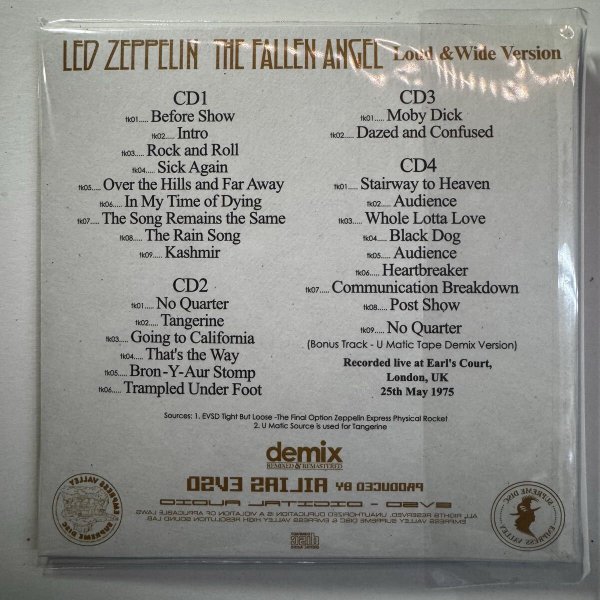 Photo4: LED ZEPPELIN -  THE FALLEN ANGEL 8CD BOX SET [EMPRESS VALLEY ALIAS] (4)