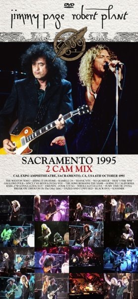 Photo1: JIMMY PAGE & ROBERT PLANT - SACRAMENTO 1995 2 CAM MIX DVDR [Uxbridge 3018] (1)