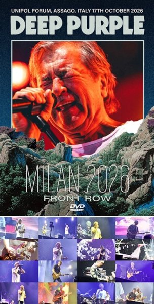 Photo1: DEEP PURPLE - MILAN 2026 FRONT ROW DVDR [Shades 2792] (1)