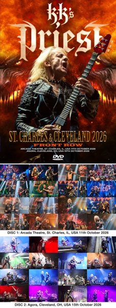Photo1: KK'S PRIEST - ST. CHARLES & CLEVELAND 2026 FRONT ROW 2DVDR [Shades 2789] (1)