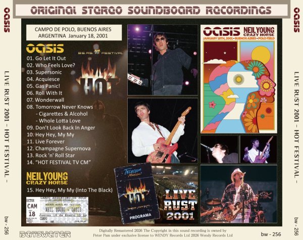 Photo2: OASIS - 2001 LIVE RUST - HOT FESTIVAL - CD [BAYSWATER] (2)