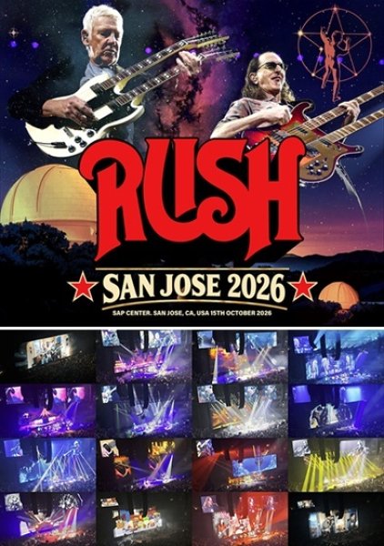 Photo1: RUSH - SAN JOSE 2026 3CDR+2DVDR [Uxbridge 3029] (1)