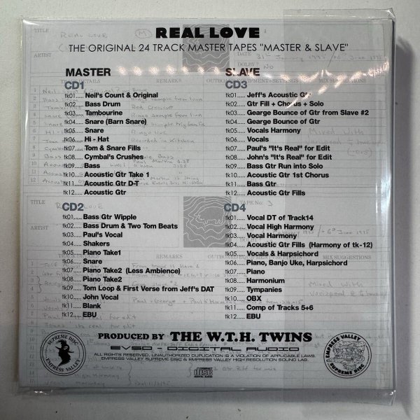 Photo8: THE BEATLES - FREE AS A BIRD + REAL LOVE - 24 track master tapes MASTER & SLAVE 8CD BOX [EMPRESS VALLEY] (8)