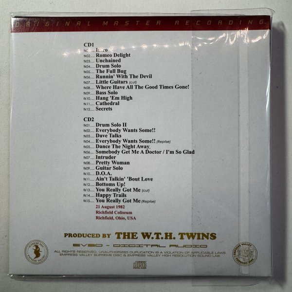 Photo2: VAN HALEN - RICHFIELD NIGHT 2CD [EMPRESS VALLEY] ★★★STOCK ITEM / HOT FALL SALE★★★ (2)