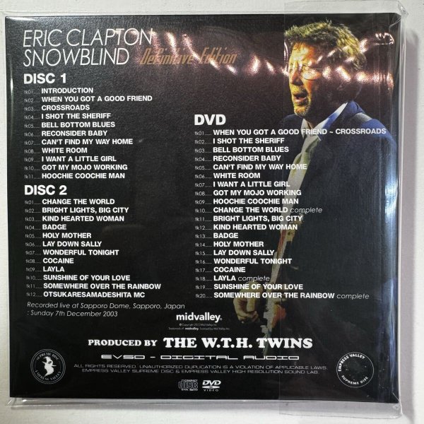 Photo2: ERIC CLAPTON - SNOWBLIND DEFINITIVE EDITION 2CD + DVD [MID VALLEY / EMPRESS VALLEY] ★★★STOCK ITEM / OUT OF PRINT★★★ (2)