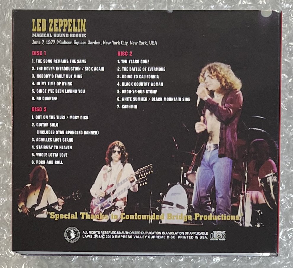 LED ZEPPELIN - MAGICAL SOUND BOOGIE 3CD [EMPRESS VALLEY] STOCK