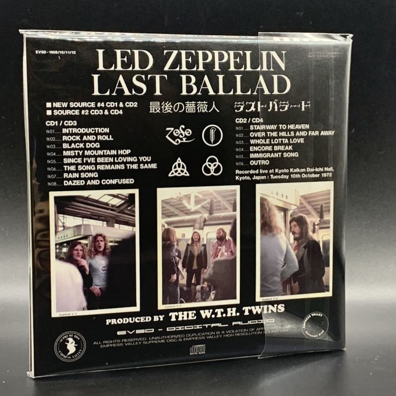 LED ZEPPELIN - LAST BALLAD LIVE IN KYOTO 1972 4CD 1st EDITION